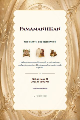 Pamamanhikan invitation preview