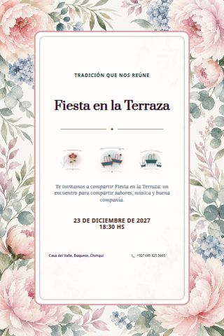City Rooftop Party invitation design