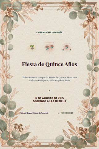 Fiesta de Quince invitation design