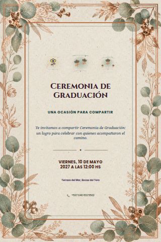 Graduation Ceremony invitation design