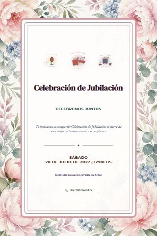Retirement Celebration invitation design