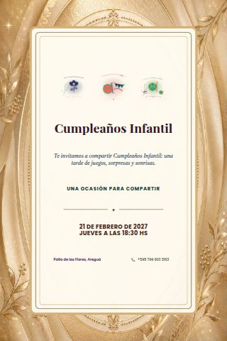 Children's Birthday invitation design