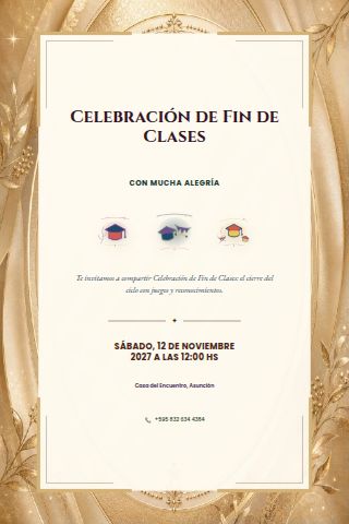 End-of-School Celebration invitation design