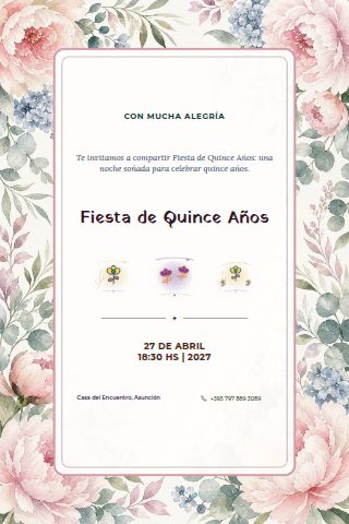Fiesta de Quince invitation design