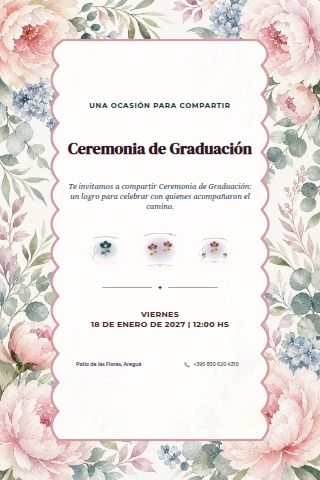 Graduation Ceremony invitation design
