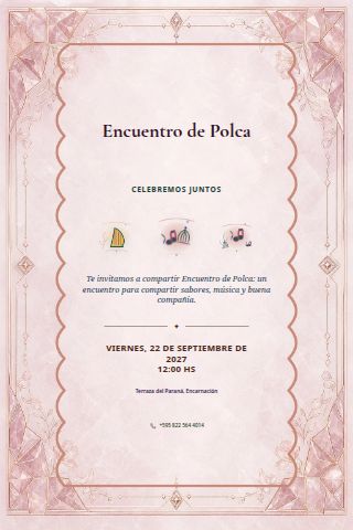 Polka Social invitation design