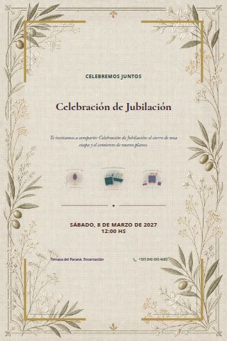 Retirement Celebration invitation design