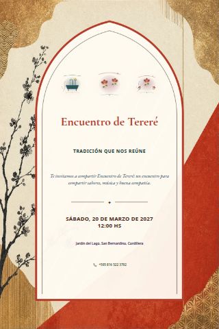 Tereré Gathering invitation design
