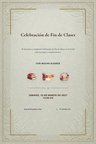 End-of-School-Year Celebration invitation design