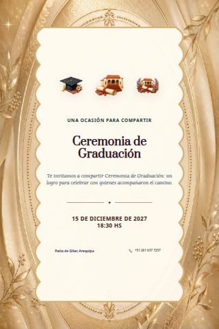 Graduation Ceremony invitation design