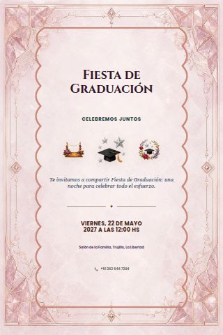 Graduation Party invitation design preview