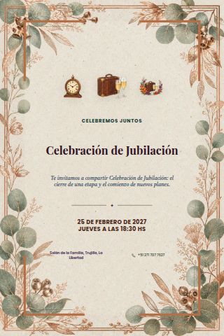 Retirement Celebration invitation design