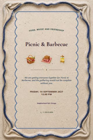 Picnic & Barbecue invitation preview