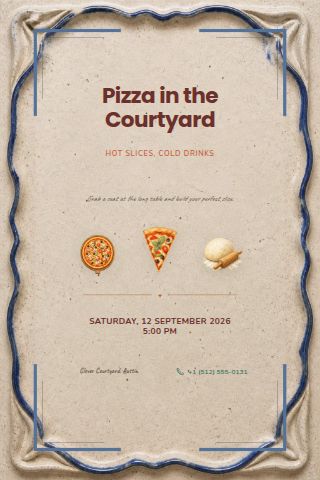 Pizza Party invitation preview