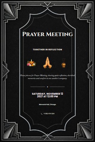 Prayer Meeting invitation preview