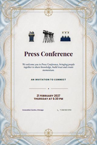 Press Conference invitation preview