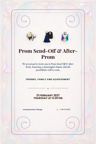 Prom Send-Off & After-Prom invitation preview