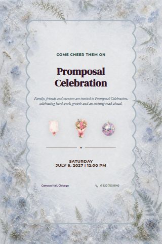Promposal Celebration invitation preview