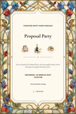 Proposal Party invitation preview