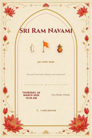 Ram Navami invitation preview