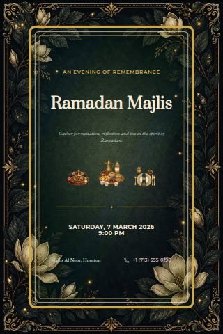 Ramadan Majlis invitation preview