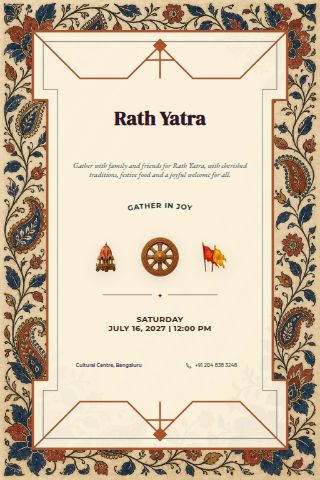 Rath Yatra invitation preview
