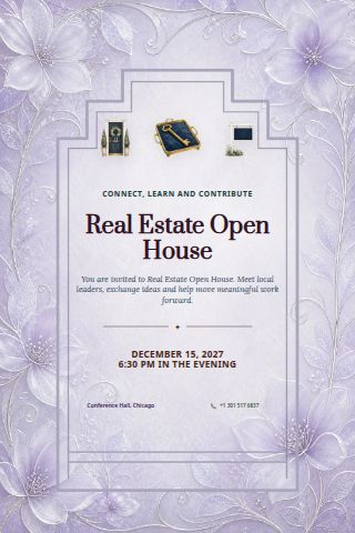 Real Estate Open House invitation preview