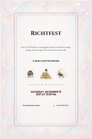 Richtfest invitation preview