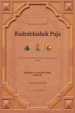 Rudrabhishek invitation preview