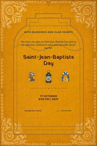 Saint-Jean-Baptiste Day invitation preview