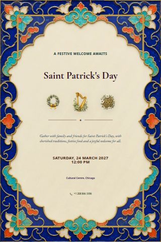 Saint Patrick's Day invitation preview