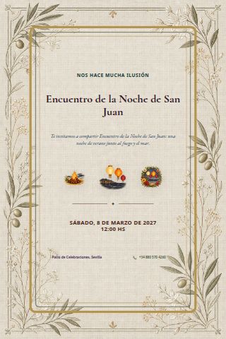 San Juan Bonfire Gathering invitation preview