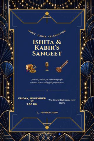Sangeet invitation preview