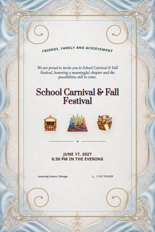 School Carnival & Fall Festival invitation preview