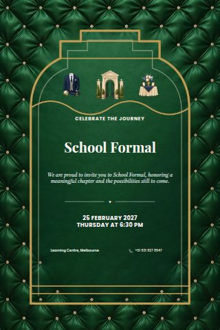 School Formal invitation preview