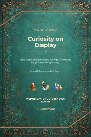 Science Fair invitation preview