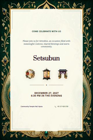 Setsubun invitation preview
