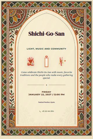 Shichi-Go-San invitation preview