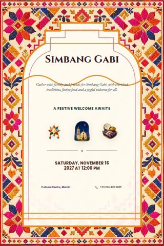 Simbang Gabi invitation preview