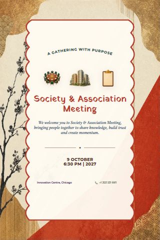 Society & Association Meeting invitation preview