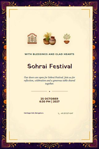 Sohrai Festival invitation preview