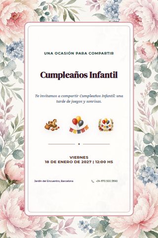 Children's Birthday invitation design