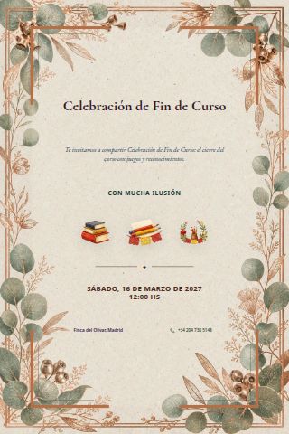 End-of-School-Year Celebration invitation design