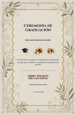 Graduation Ceremony invitation design
