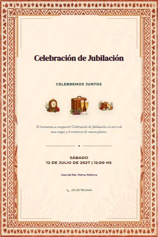 Retirement Celebration invitation design