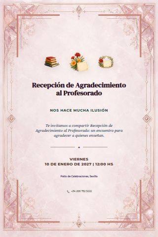 Teachers' Appreciation Reception invitation design