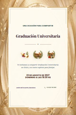 University Graduation invitation design