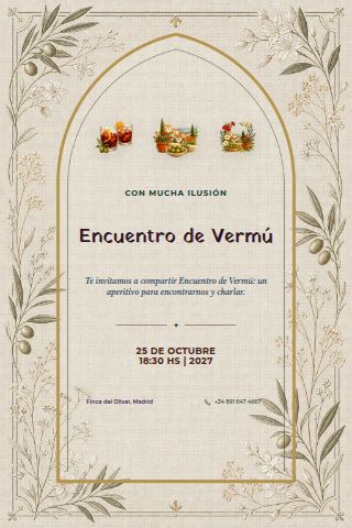 Vermouth Gathering invitation design