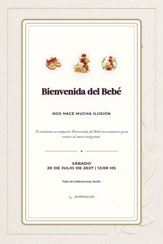 Welcome Baby Gathering invitation design