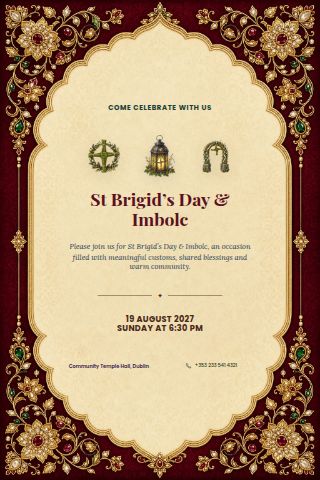 St Brigid’s Day & Imbolc invitation preview